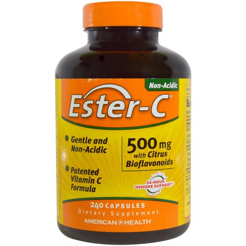 American Health, Ester-C with Citrus Bioflavonoids, 500 mg, 240 Capsules فوائد