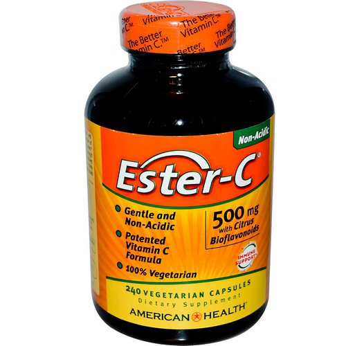 American Health, Ester-C with Citrus Bioflavonoids, 500 mg, 240 Veggie Caps فوائد