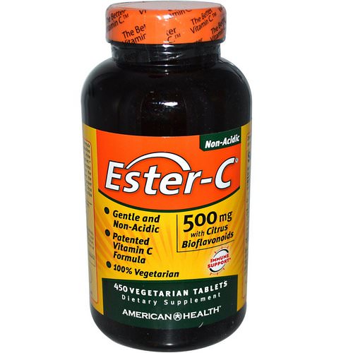 American Health, Ester-C, with Citrus Bioflavonoids, 500 mg, 450 Veggie Tabs فوائد