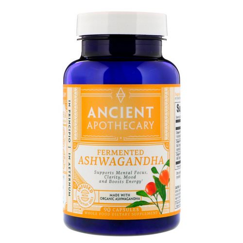 Ancient Apothecary, Fermented Ashwagandha, 90 Capsules فوائد
