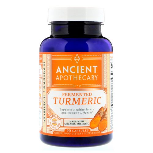 Ancient Apothecary, Fermented Turmeric, 90 Capsules فوائد