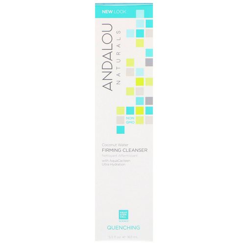 Andalou Naturals, Coconut Water Firming Cleanser, Quenching, 5.5 fl oz (163 ml) فوائد