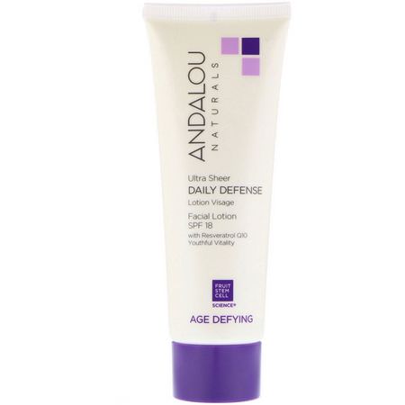 Andalou Naturals Day Moisturizers Creams Resveratrol Skin Care - ريسفيراتر,ل العناية بالبشرة, مرطبات الي,م, الكريمات, مرطبات ال,جه