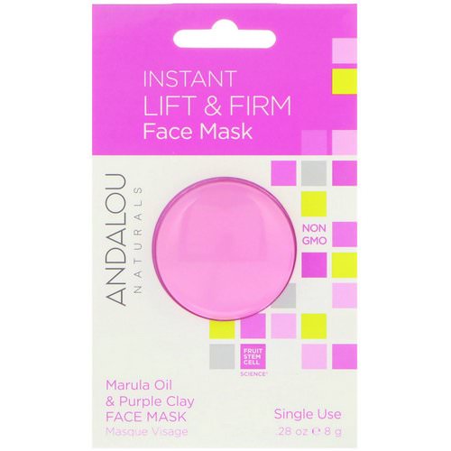 Andalou Naturals, Instant Lift & Firm, Marula Oil & Purple Clay Face Mask, .28 oz (8 g) فوائد