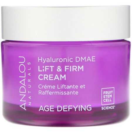 Andalou Naturals Face Moisturizers Creams Hyaluronic Acid Serum Cream - كريم, مصل حمض الهيال,ر,نيك, كريمات, مرطبات ال,جه