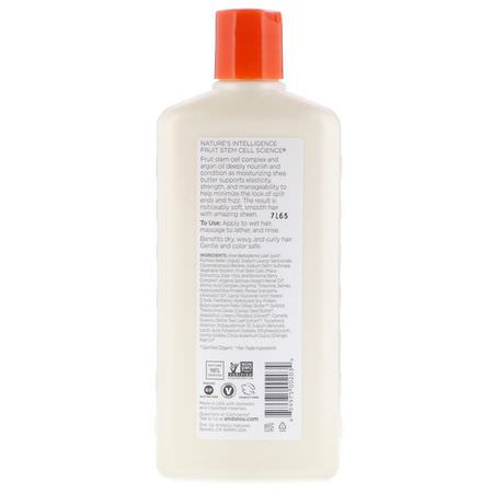 Andalou Naturals, Shampoo, Moisture Rich, For Soft, Smooth Sheen, Argan Oil & Shea, 11.5 fl oz (340 ml):شامب, العناية بالشعر