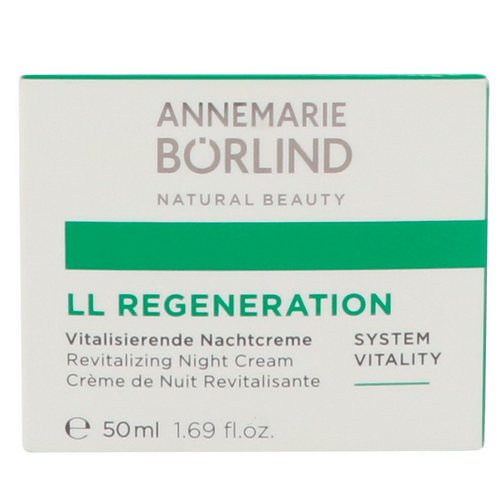 AnneMarie Borlind, LL Regeneration, Revitalizing Night Cream, 1.69 fl oz (50 ml) فوائد