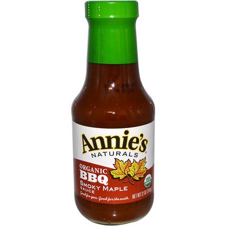 Annie's Naturals, Organic BBQ Smokey Maple Sauce, 12 oz (340 g):صلصة الباربكي, المش,ية, المخللات