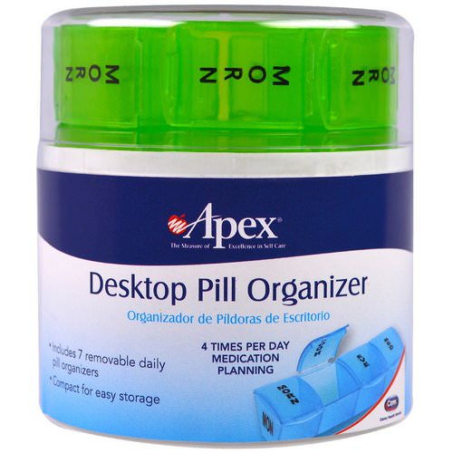 Apex, Desktop Pill Organizer, 1 Desktop Pill Organizer فوائد