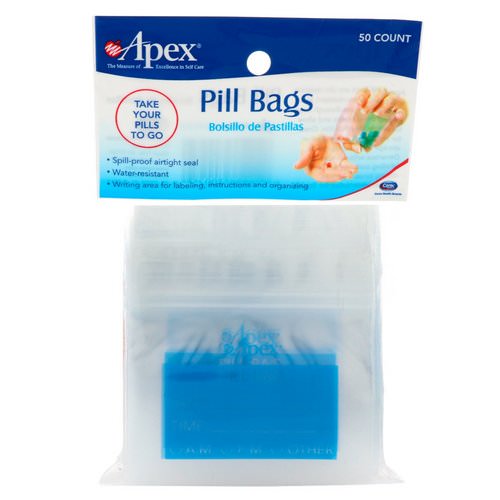 Apex, Pill Bags, 50 Count فوائد