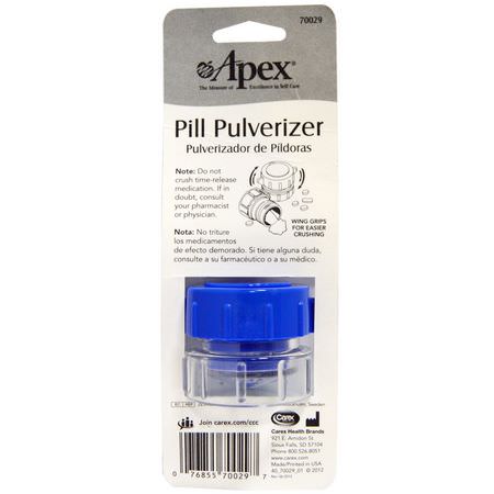 Apex, Pill Pulverizer:الكسارات, حب,ب شق الحب,ب