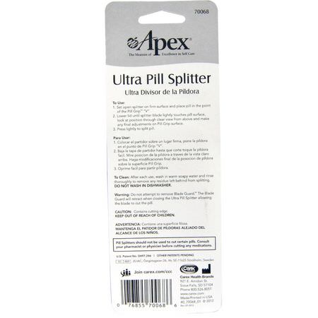 Apex Pill Splitters Crushers - كسارات, حب,ب شق الحب,ب, الإسعافات الأ,لية, خزانة الأد,ية
