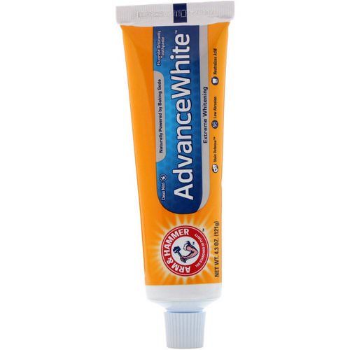 Arm & Hammer, Advance White, Extreme Whitening Toothpaste, Clean Mint, 4.3 oz (121 g) فوائد