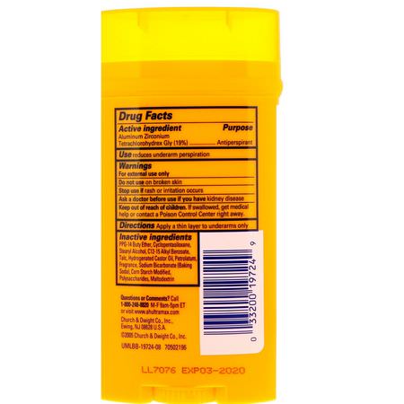 Arm & Hammer, UltraMax, Solid Antiperspirant Deodorant, for Men, Fresh, 2.6 oz (73 g):