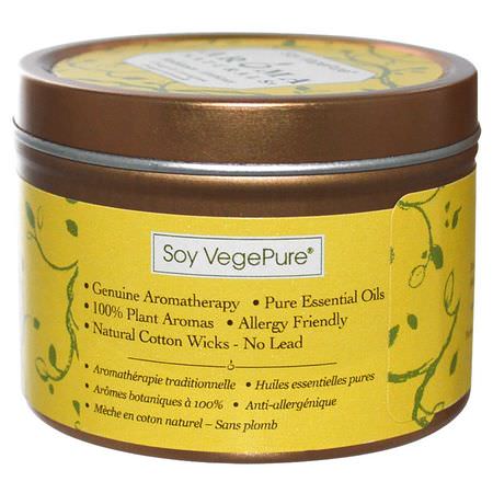 Aroma Naturals, Soy VegePure, Ambiance, Orange & Lemongrass, 2.8 oz (79.38 g):الشم,ع, العطر المنزلي