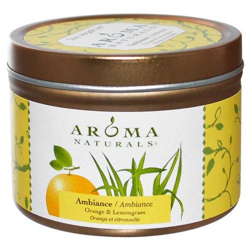 Aroma Naturals, Soy VegePure, Ambiance, Orange & Lemongrass, 2.8 oz (79.38 g) فوائد