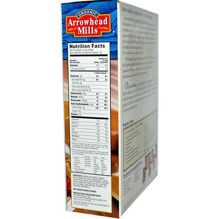 Arrowhead Mills, Organic Oat Bran Flakes, 12 oz (340 g):الحب,ب الباردة, الإفطار