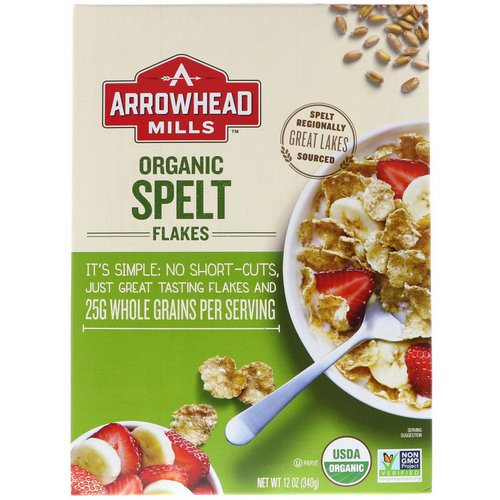Arrowhead Mills, Organic Spelt Flakes, 12 oz (340 g) فوائد