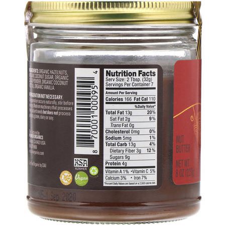 Artisana, Organics, Hazelnut Cacao Spread, 8 oz (227 g):انتشار البندق,الحفاظ عليه