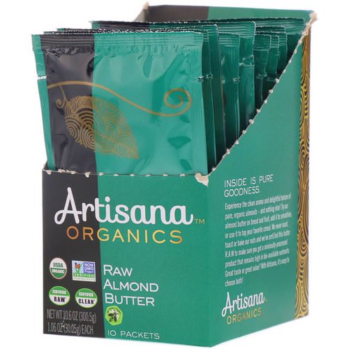Artisana, Organics, Raw Almond Nut Butter, 10 Packets, 1.06 oz (30.05 g) Each فوائد