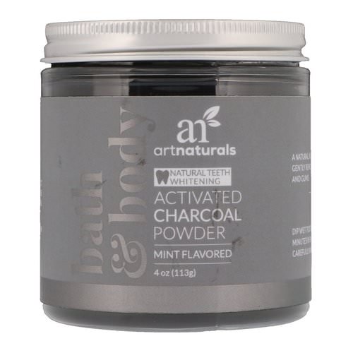 Artnaturals, Activated Charcoal Powder, Mint Flavored, 4 oz (113 g) فوائد
