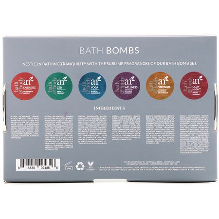 Art Naturals Bath Bombs - حمام Bombs, الزي,ت, أملاح الاستحمام, الدش