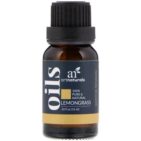 Art Naturals Lemongrass Oil - زيت الليم,ن, الزي,ت العطرية, الر,ائح, حمام