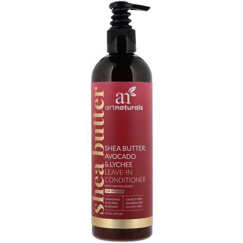 Artnaturals, Shea Butter, Avocado & Lychee Leave-In Conditioner, Moisturizing Blend, For Dry Hair, 12 fl oz (355 ml) فوائد