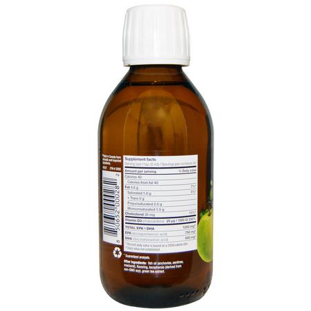 Ascenta, NutraSea + D, Omega-3 + Vitamin D, Crisp Apple Flavor, 6.8 fl oz (200 ml) Liquid:زيت السمك أوميغا 3, EPA DHA