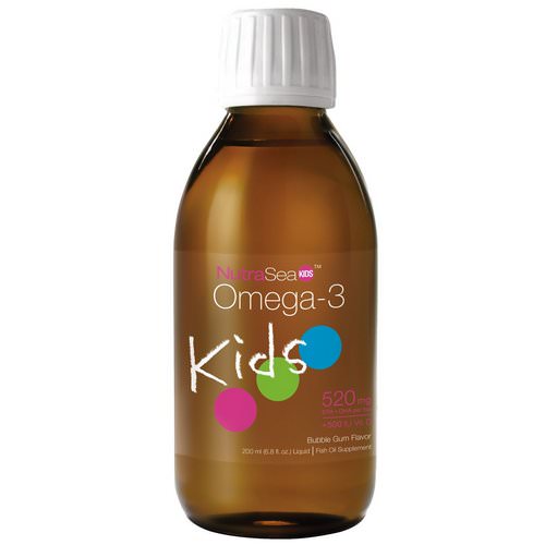 Ascenta, NutraSea Kids, Omega-3, Bubble Gum Flavor, 6.8 fl oz (200 ml) فوائد