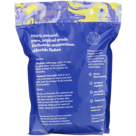 Asutra, Soak Pain Away, Magnesium Flakes, 2 lbs (907 g):حمام معدني, زي,ت