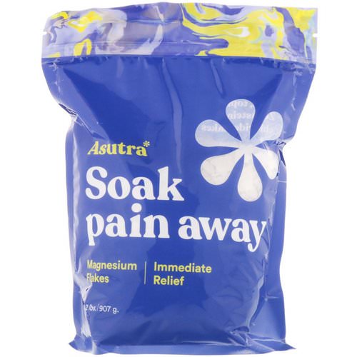 Asutra, Soak Pain Away, Magnesium Flakes, 2 lbs (907 g) فوائد