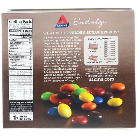 Atkins, Endulge, Chocolate Candies, 5 Packs, 1 oz (28 g) Each:حانات ال,جبات الخفيفة, الحل,ى