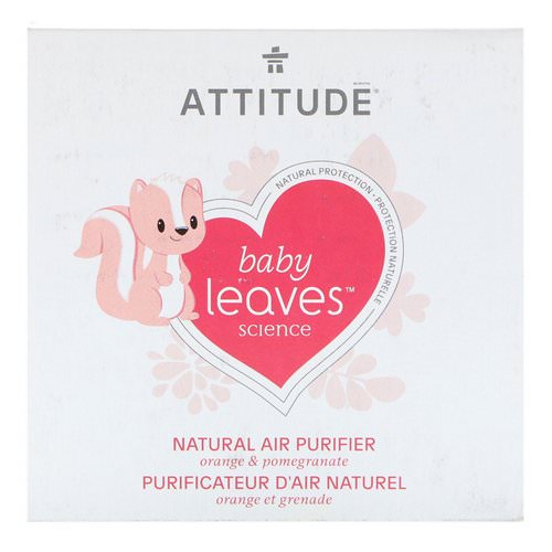 ATTITUDE, Baby Leaves Science, Natural Air Purifier, Orange & Pomegranate, 8 oz (227 g) فوائد