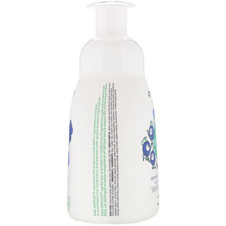 ATTITUDE, Little Leaves Science, Foaming Hand Soap, Blueberry, 10 fl oz (295 ml):الدش, الحمام