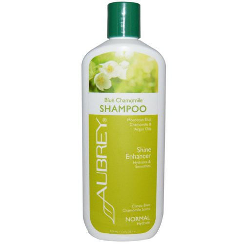 Aubrey Organics, Blue Chamomile Shampoo, Shine Enhancer, Normal, 11 fl oz (325 ml) فوائد