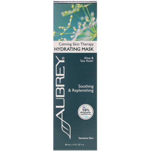 Aubrey Organics, Calming Skin Therapy, Hydrating Mask, Sensitive Skin, 3 fl oz (89 ml) فوائد