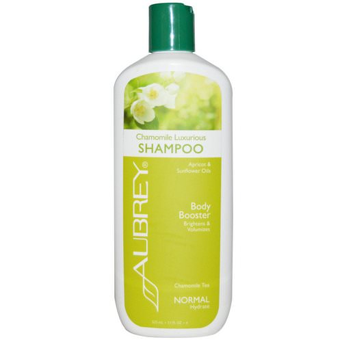 Aubrey Organics, Chamomile Luxurious Shampoo, Body Booster, Normal, 11 fl oz (325 ml) فوائد