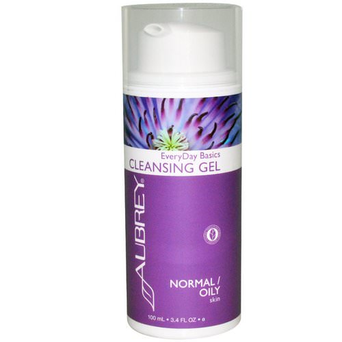Aubrey Organics, EveryDay Basics Cleansing Gel, Normal / Oily Skin, 3.4 fl oz (100 ml) فوائد