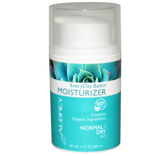 Aubrey Organics, EveryDay Basics Moisturizer, Normal/Dry Skin, 1.7 fl oz (50 ml) فوائد