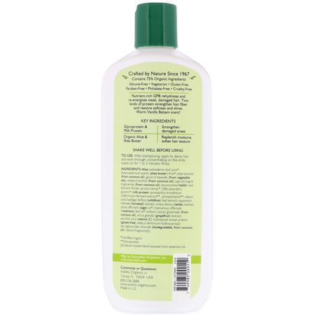 Aubrey Organics, GPB, Balancing Protein Conditioner, Normal Hair, Vanilla Balsam, 11 fl oz (325 ml):بلسم, العناية بالشعر