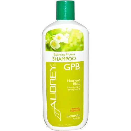Aubrey Organics, GPB Balancing Protein Shampoo, Rosemary Peppermint, Normal, 11 fl oz (325 ml) فوائد
