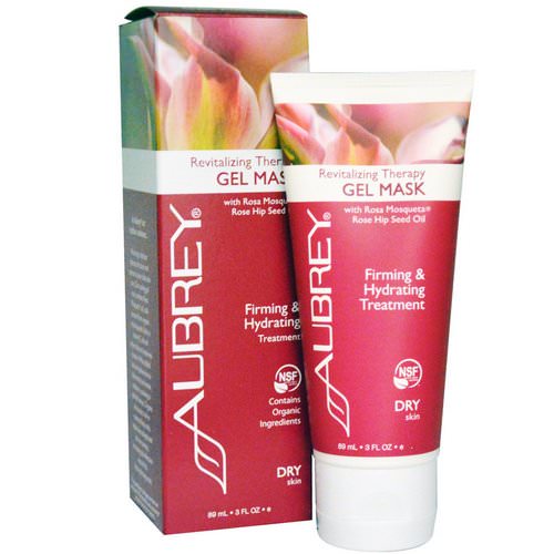 Aubrey Organics, Revitalizing Therapy Gel Mask, Dry Skin, 3 fl oz (89 ml) فوائد