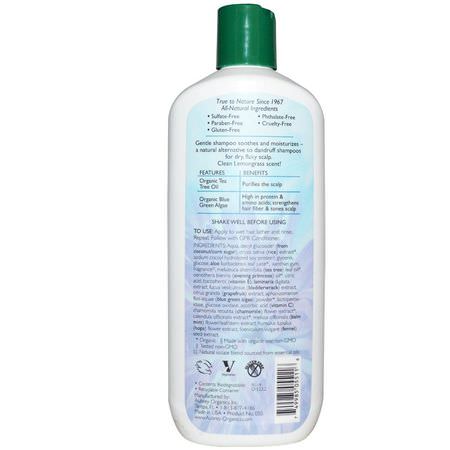 Aubrey Organics, Scalp Rescue Shampoo, Tea Tree & Primrose, 11 fl oz (325 ml):فر,ة الرأس ,العناية بالشعر
