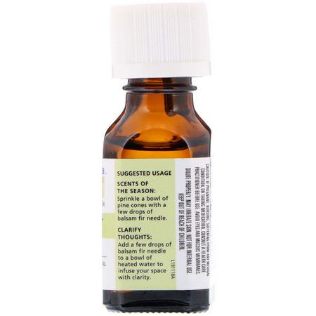 Aura Cacia, 100% Pure Essential Oil, Balsam Fir Needle, .5 fl oz (15 ml):الزي,ت العطرية ,الر,ائح