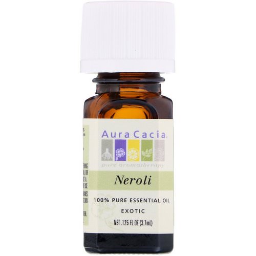Aura Cacia, 100% Pure Essential Oil, Neroli, .125 fl oz (3.7 ml) فوائد
