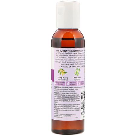 Aura Cacia, Aromatherapy Body Oil, Euphoric Ylang Ylang, 4 fl oz (118 ml):زي,ت, أملاح الاستحمام