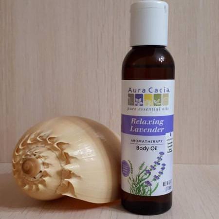 Aura Cacia Body Massage Oil Blends Bath Salts Oils - زي,ت, أملاح الاستحمام, الدش, زيت التدليك