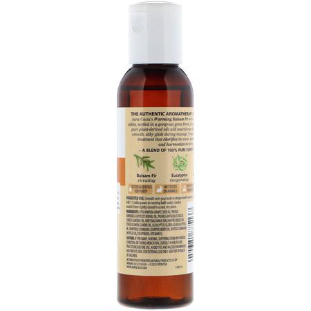 Aura Cacia, Aromatherapy Body Oil, Warming Balsam Fir, 4 fl oz (118 ml):الزي,ت, أملاح الاستحمام