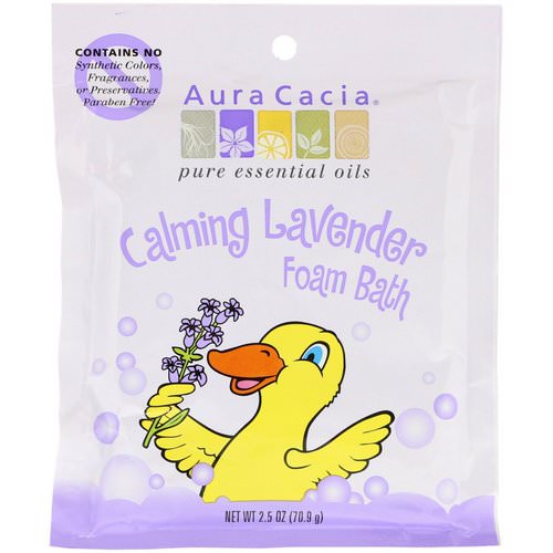 Aura Cacia, Calming Foam Bath, Lavender, 2.5 oz (70.9 g) فوائد